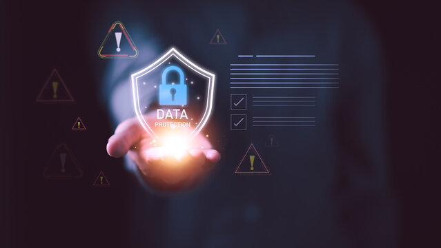 Cybersecurity specialist strengthens data protection, information security, cybersecurity, privacy compliance, network defense, risk prevention, access control to safeguard sensitive information.