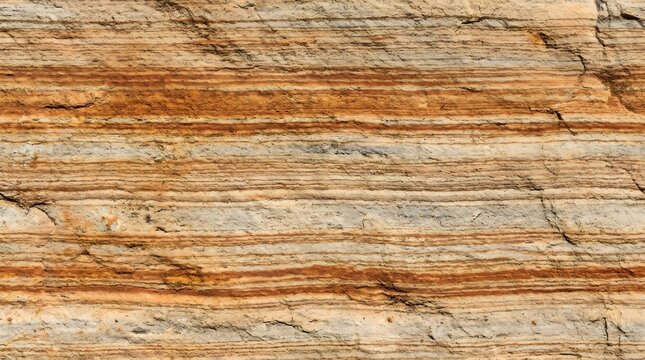 Seamless texture of layered sedimentary rock