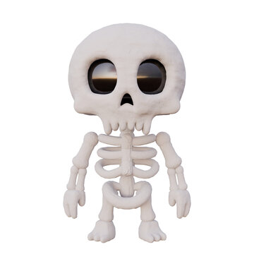 3D Cute Skeleton Character