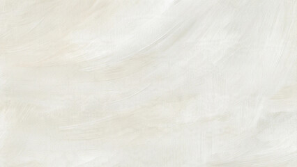 Abstract white and beige acrylic texture with hand-painted brushstrokes, neutral modern canvas background for branding, wall art, presentations and creative design.