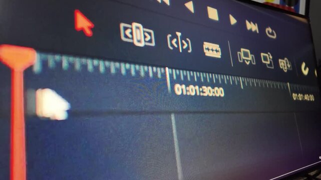 Editing software timeline and cutting tools detailed view davinci resolve
