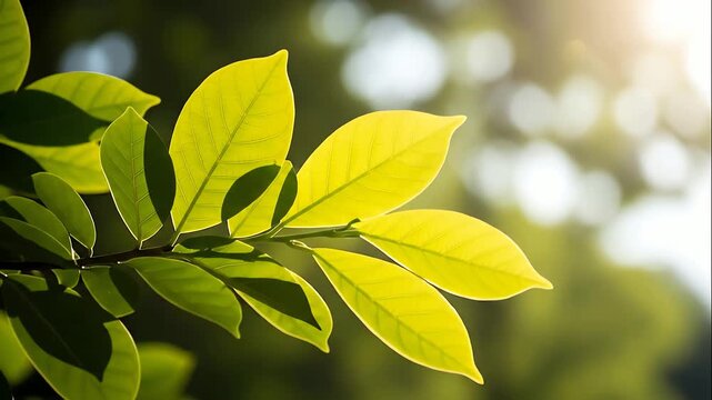 Bright yellow foliage glowing in soft sunlight.
