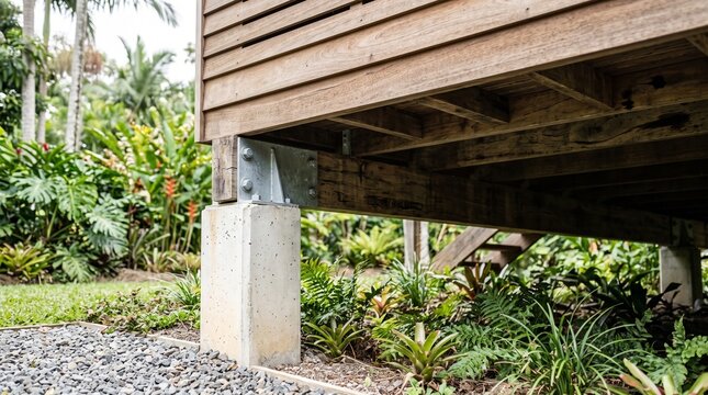 Raised home foundation detail for coastal flood adaptation planning
