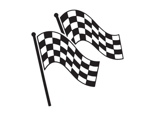 Fototapeta premium Dynamic checkered racing flag vector design for motorsport events, race finishes, championship graphics, sports branding, and competition themes.