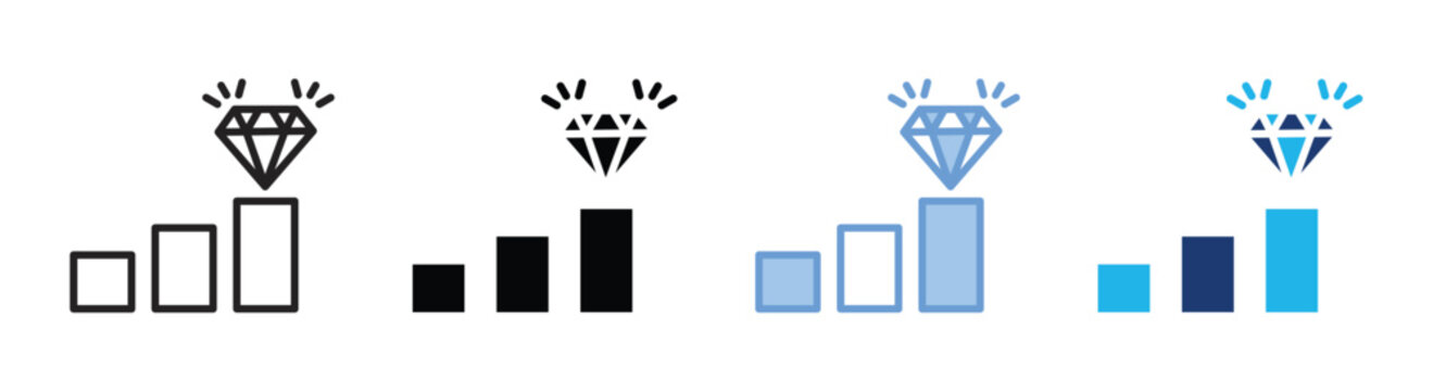 Privilege icon set multiple style collection