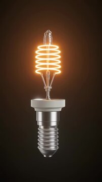 Exploded-view 3D animation of a spark plug separating into its components&mdash;terminal, insulato