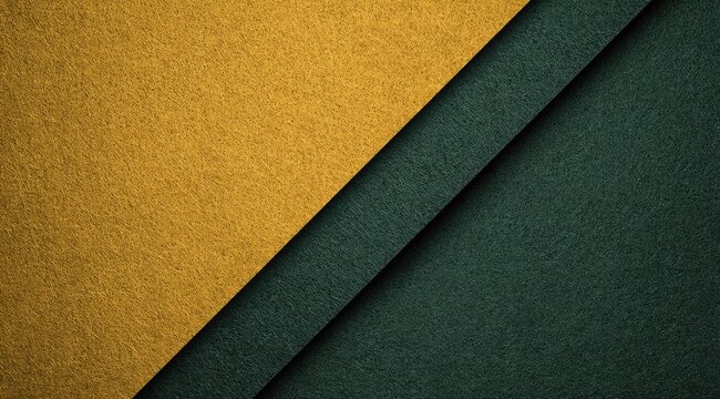 Abstract image featuring a diagonal split between mustard yellow and dark teal textured surfaces.  The texture appears subtly rough, creating depth