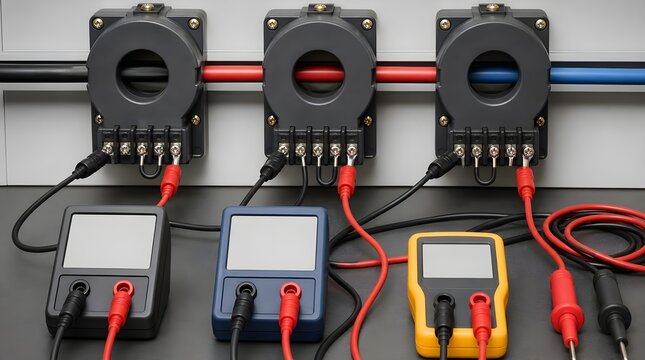 Current Transformer Wiring Demonstration With Ring Transformers For Practical Electrical Metering And Protection Training Sessions