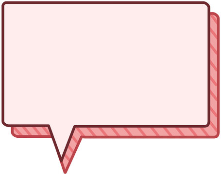 red speech bubble