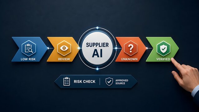 AI supplier risk management automated workflow for vendor verification and compliance checking