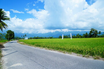 Massive Cloud Formation Over Green Rice Field © Aisyah Faiha