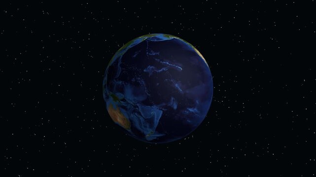 Earth Zoom Animation to Moab Utah with Geographic Information Overlay