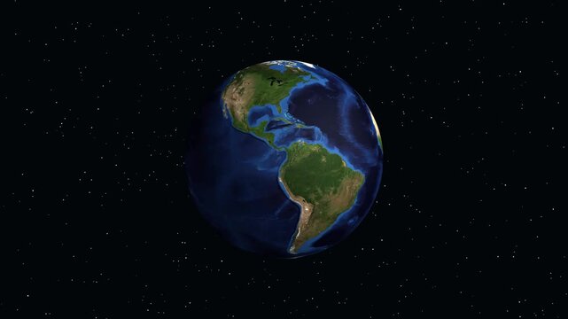 Animated Globe Zooming into Kranj Slovenia with Geographic Data Overlay