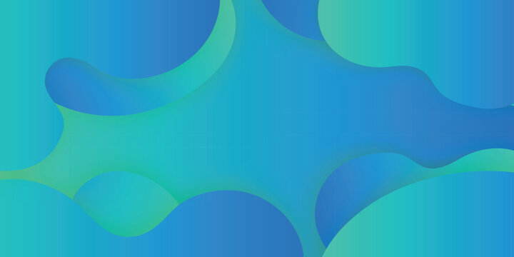 Abstract Blue and Green Fluid Background Design