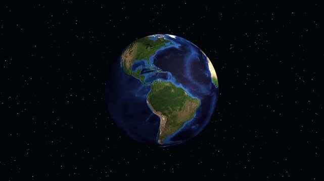 Animated Zoom from Space to Maturin City in Monagas Venezuela