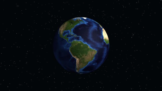 Earth Zoom Animation Focusing on Wroclaw Poland with Population Data