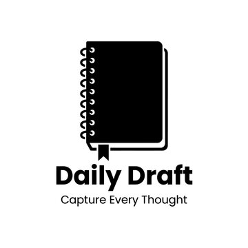 Spiral notebook journal icon for writing.