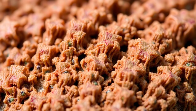 Raw ground meat texture. Close up of fresh minced beef or pork for cooking.