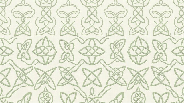 Celtic line art with minimalist geometric background abstract cultural decorative heritage