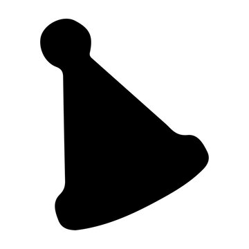 Silhouette of a Chess Piece King on Board.