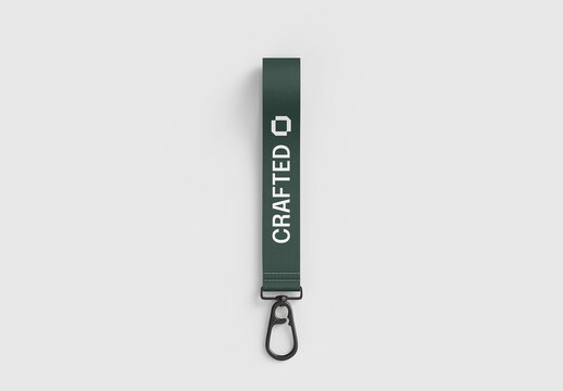 Top View Keychain Mockup for Logo and Branding