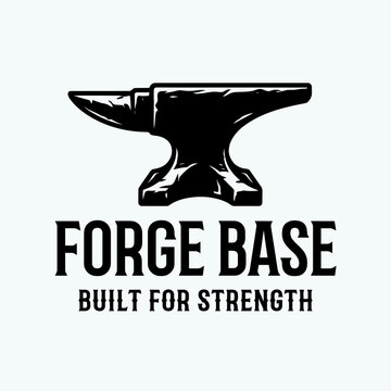 Strong anvil emblem representing craftsmanship, manufacturing, and forged strength.