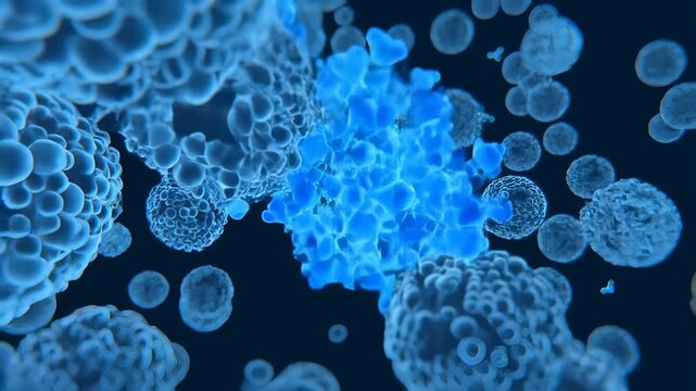 A dendritic cell presenting a vaccine antigen to lymphocytes, generating memory cells that respond instantly to future infection. Vaccine immune response