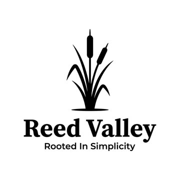 Minimalist organic icon symbolizing wetland nature and peaceful simplicity.