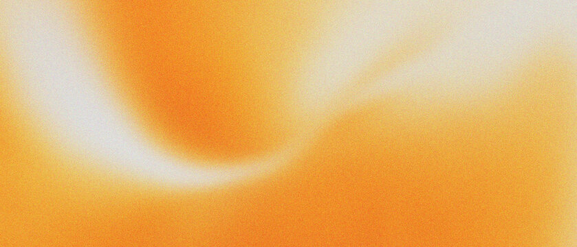 Abstract orange gradient background with grainy texture and soft light waves. Minimalist amber blur backdrop for modern graphic design. Warm golden aesthetic wallpaper with subtle noise effect.