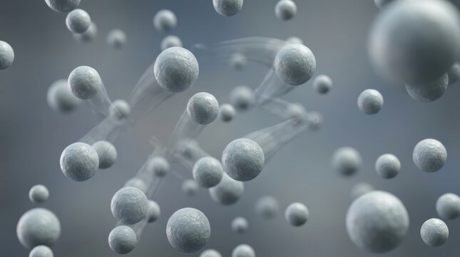 Abstract particle movement scientific molecules structure science