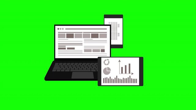 Responsive Business Analytics Dashboard Displayed Across Multiple Digital Devices