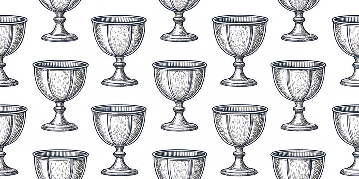 seamless pattern of cup