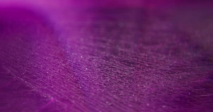 Blur optical gleam. Abstract purple flare. Vibrant neon blue red color lens shiny on glisten flash radiant film rainbow light art luminous background.