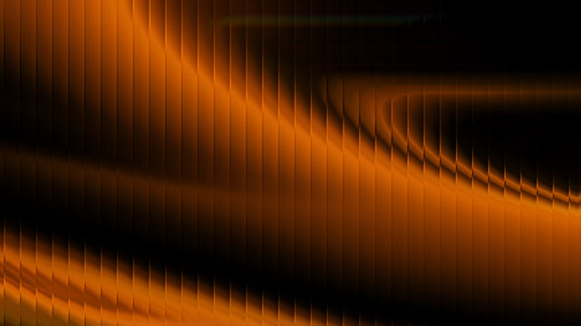 Ripple glass gradient background. Abstract neon glass gradient background with iridescent holographic reflections and ribbed distortion. Frosted glassmorphism effect in red and orange colors.