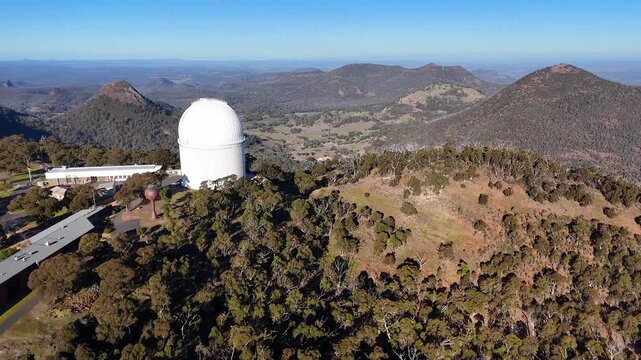 Aerial View of Siding Spring Observatory in Warrumbungle National Park