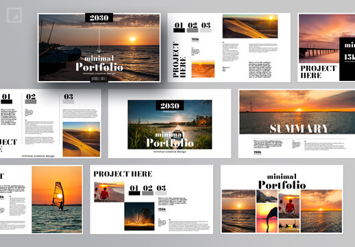 Minimal Portfolio Presentation Layout