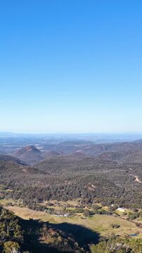 Panoramic View of Warrumbungle National Park Volcanic Landscape