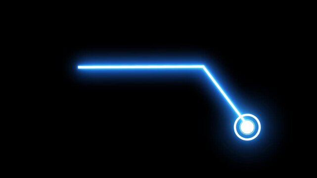 Animated glowing callout elements and HUD graphics. Neon callout elements designed for user interface projects. black, background