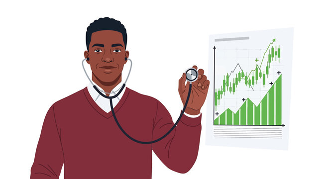 Indian Technical Analyst Measuring Bullish Uptrend with Ruler