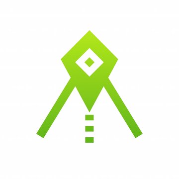End Point animation icon for social media, presentations, videos, websites. Alpha Channel.
