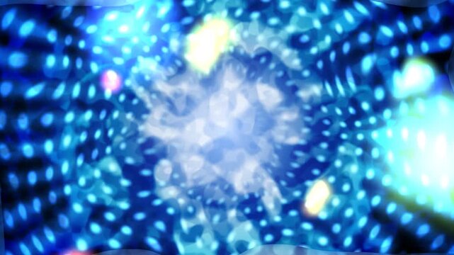 揺らぎながら旋回する異次元背景