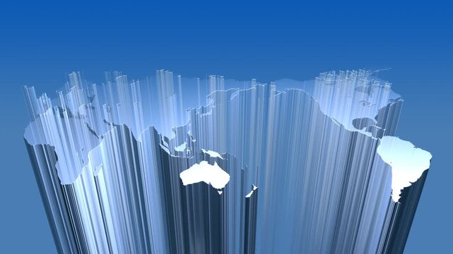 動く立体の世界地図