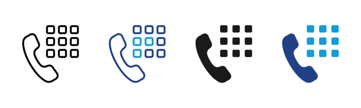 Dial Pad Web icon with multiple style collection