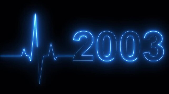 2003 Heartbeat Concept. Heartbeat Line on Dark Gradient Background sound wave audio Full HD 4K Video Download .