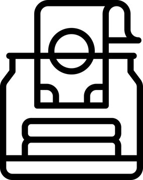barista tip line icon. Clean and minimalist vector icon for websites, mobile apps, presentations, and logos. Fully scalable and customizable for any project.