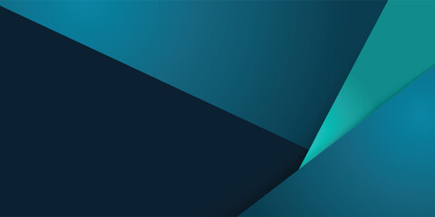 Obraz premium Green turquoise and Blue background vector overlap layer on dark space for background design. Modern creative trendy in vector EPS 10