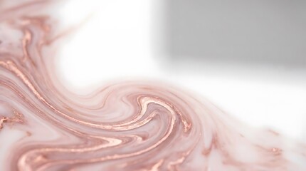 Obraz premium Rose gold liquid marble abstract flow background.
