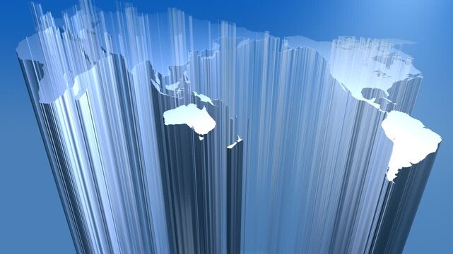 動く立体の世界地図