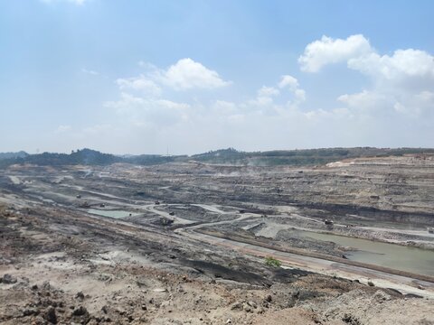 view of the coal mining area