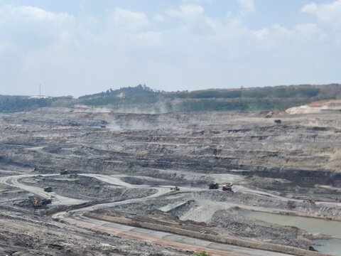 View Coal mining area